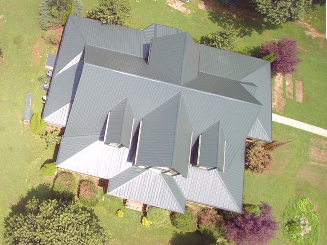 Residential & Commercial Metal Roofing Company | Mansea Metal - FERN_GREEN_DRONE