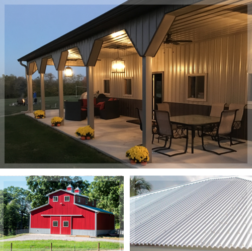 Metal Roofing Manufacturer, Post-Frame Buildings in Kentucky - image-collage-ky