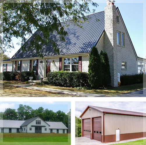 Metal Roofing Manufacturer, Post-Frame Buildings in Ohio - ohio-barn-collage